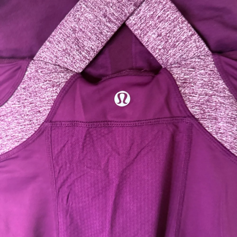 lululemon athletica Purple Push Your Limits Tank Size 4